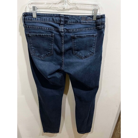 Kut From The Kloth Jeans Womens 10 Straight Blue Distressed Denim Grunge Casual - Picture 2 of 10